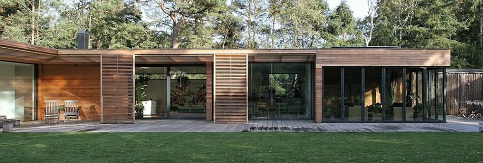 Modern one-storey house beautiful shape